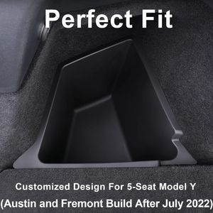 2023 2022 Tesla Model Y Rear Trunk Organizer Storage Boxes with Lids